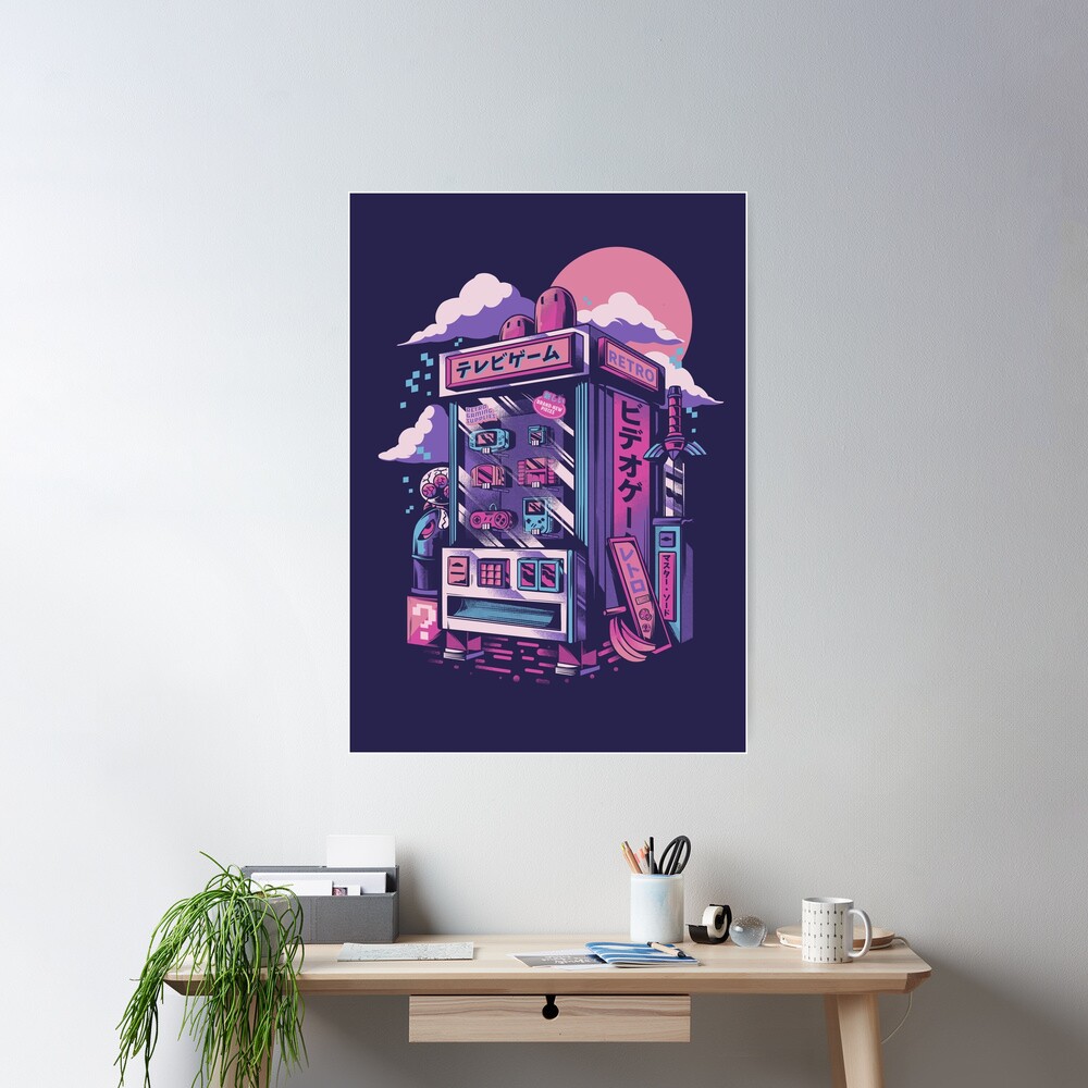 Retro gaming machine Poster