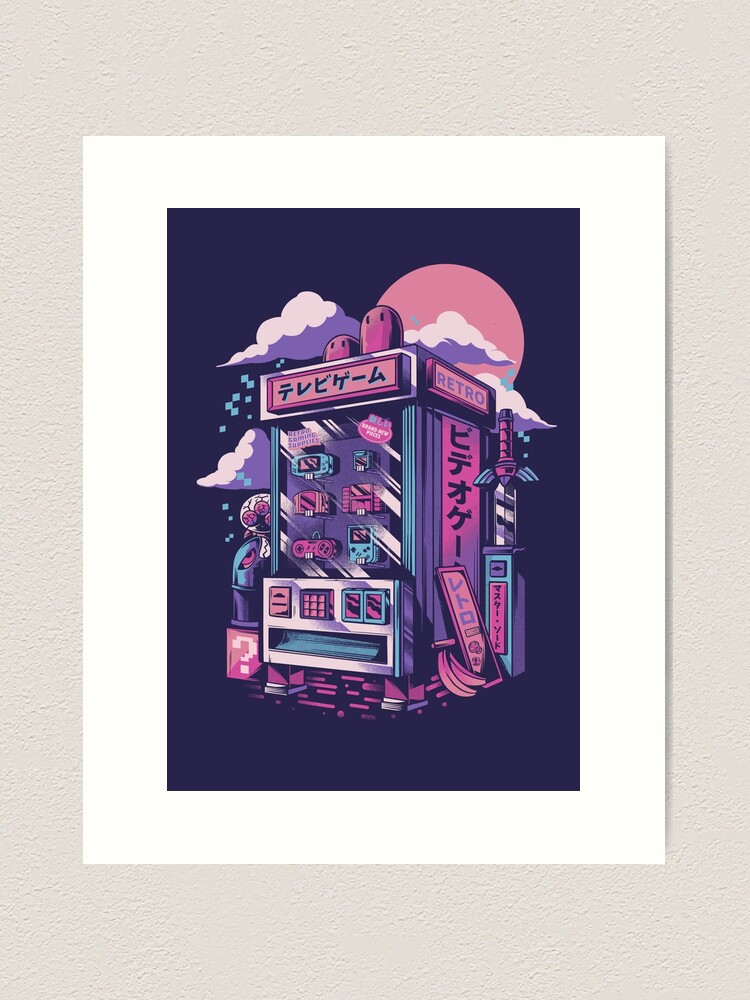 Alternate view of Retro gaming machine Art Print