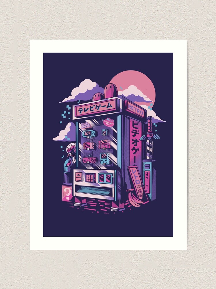 Alternate view of Retro gaming machine Art Print