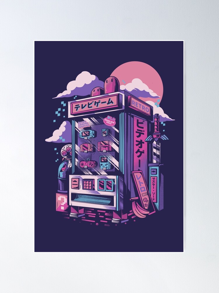 Alternate view of Retro gaming machine Poster