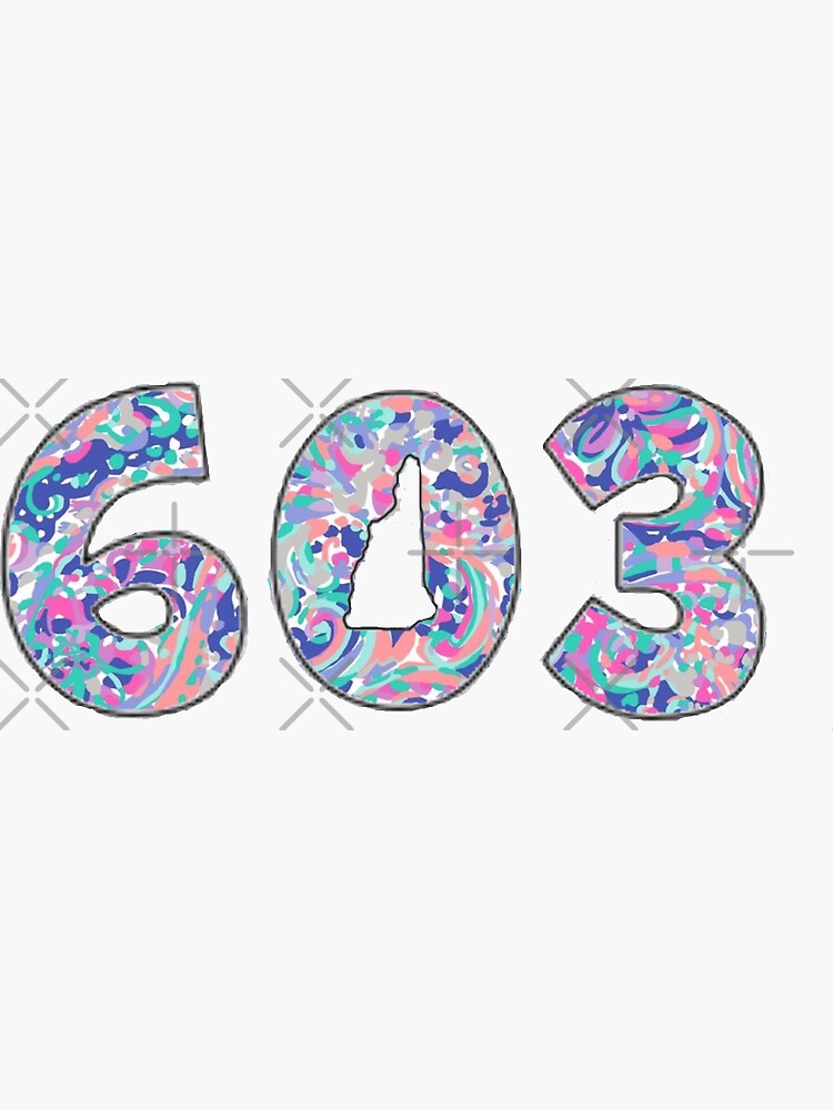 Nh 603 Sticker For Sale By Wostaa Redbubble