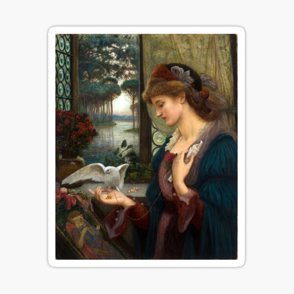 Item preview, Die Botin der Liebe – Marie Spartali Stillman designed and sold by forgottenbeauty.