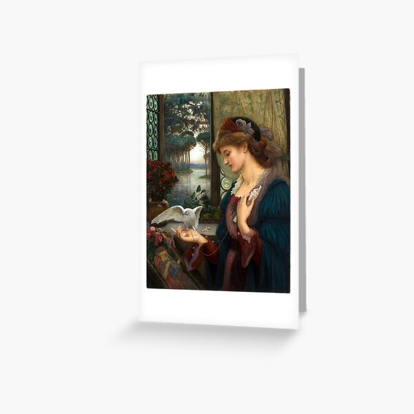 Item preview, Love's Messenger - Marie Spartali Stillman designed and sold by forgottenbeauty.
