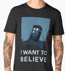 I want to believe - dreams of time travel, Tardis Men's Premium T-Shirt