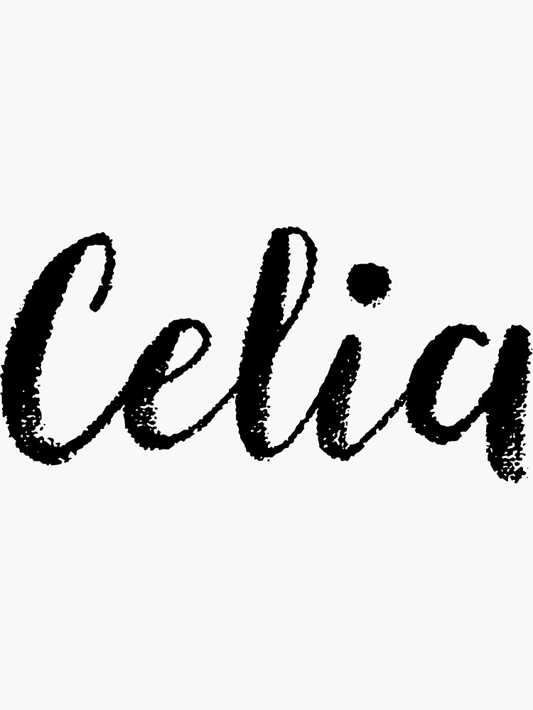 "Celia Name Stickers Tees Birthday" Sticker for Sale by