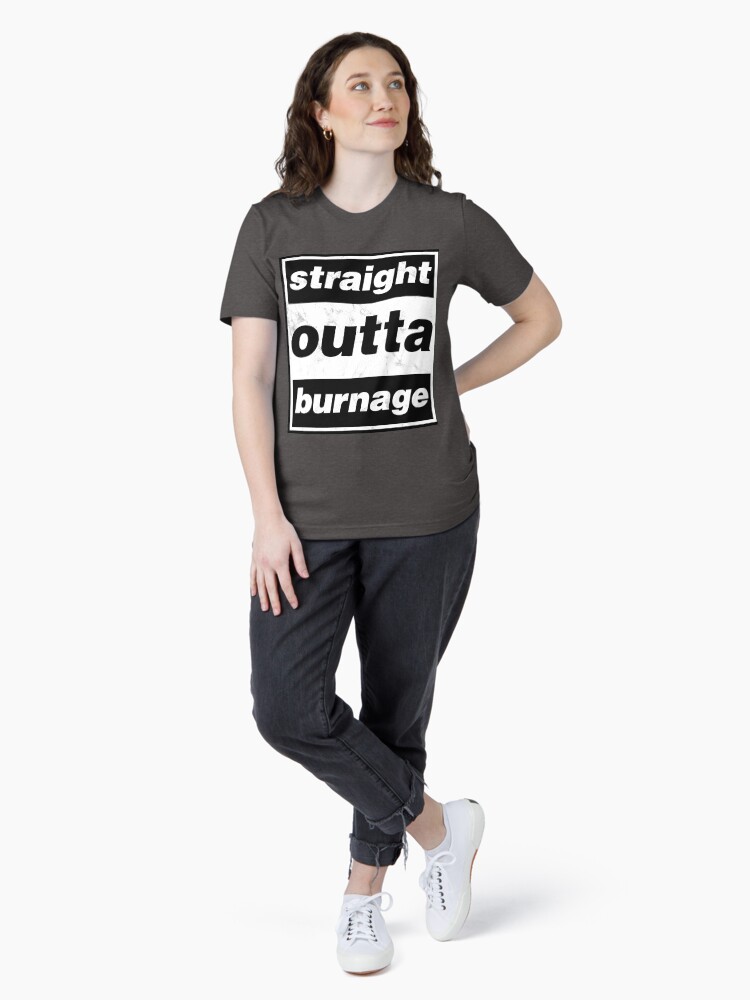 Thumbnail 4 of 7, Essential T-Shirt, Straight Outta Burnage, Our Kid designed and sold by everyplate.