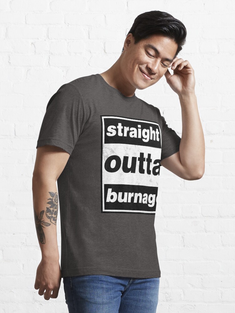 Thumbnail 3 of 7, Essential T-Shirt, Straight Outta Burnage, Our Kid designed and sold by everyplate.