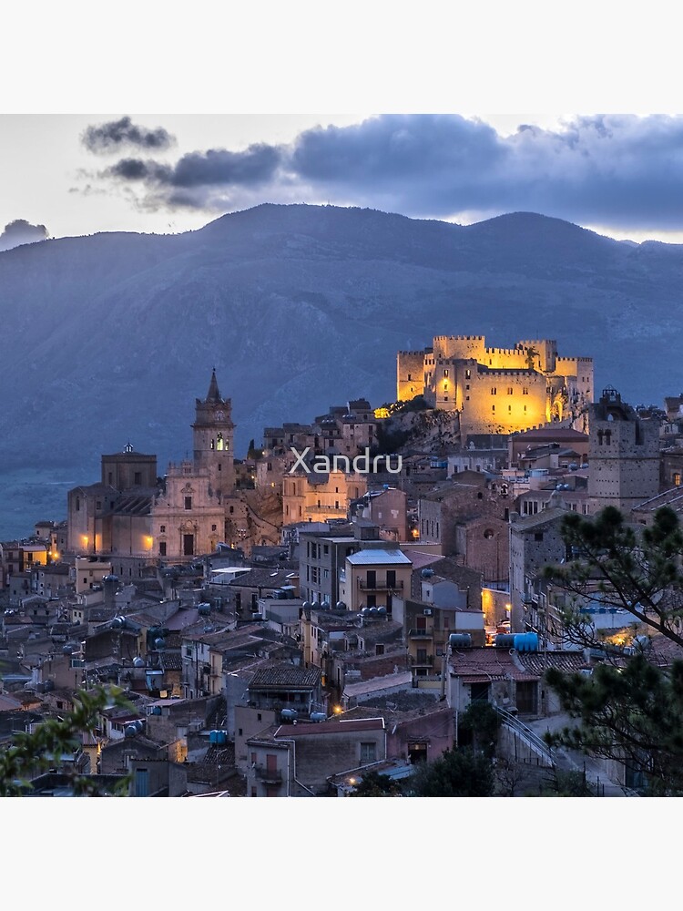 Evening in Caccamo, Sicily by Xandru