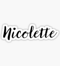 Nicolette - Custom Girl Name Gifts Sticker