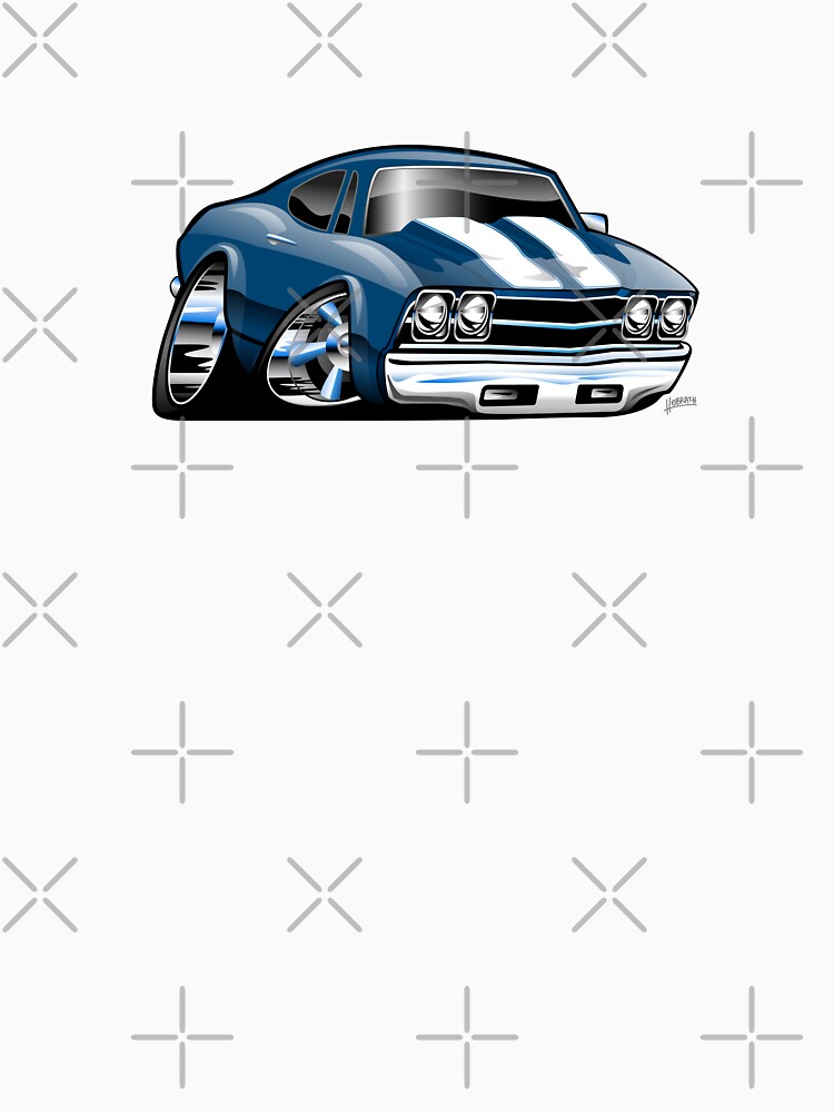 69 Muscle Car Cartoon by hobrath