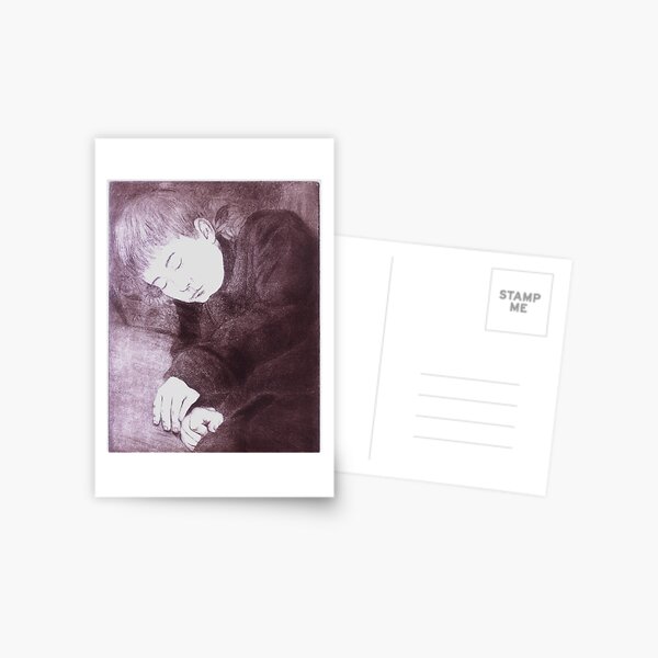 Sleeping Boy Mountain Postcard