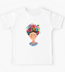 Frida Kahlo Floral Crown Kids Tee