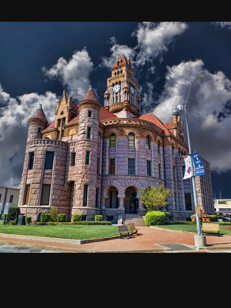 Thumbnail 7 of 7, Classic T-Shirt, Decatur Texas Courthouse designed and sold by Warren Paul Harris.