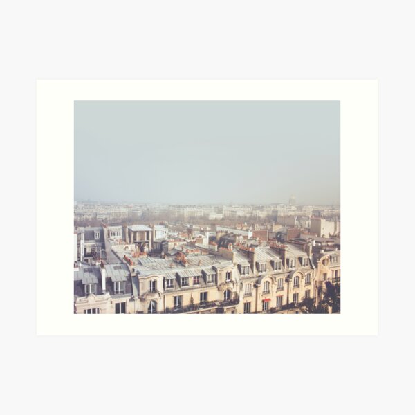 Paris Morning Rooftops Art Print