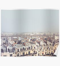 Paris Morning Rooftops Poster
