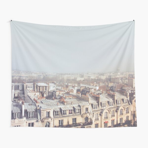 Paris Morning Rooftops Tapestry