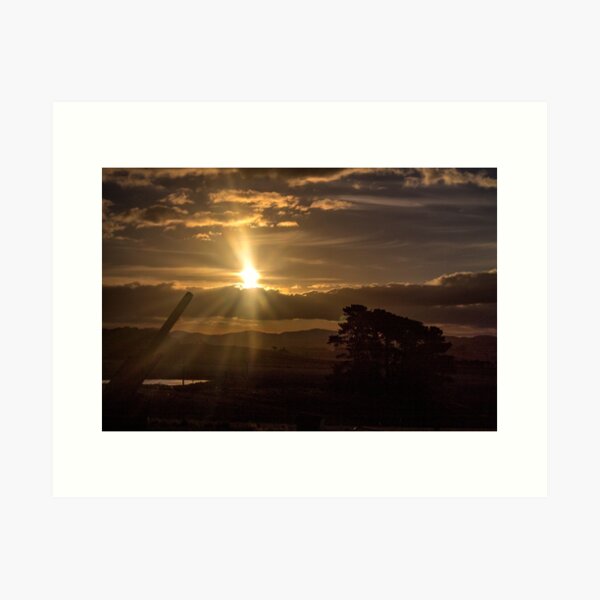 A Farmer's Sunset Art Print