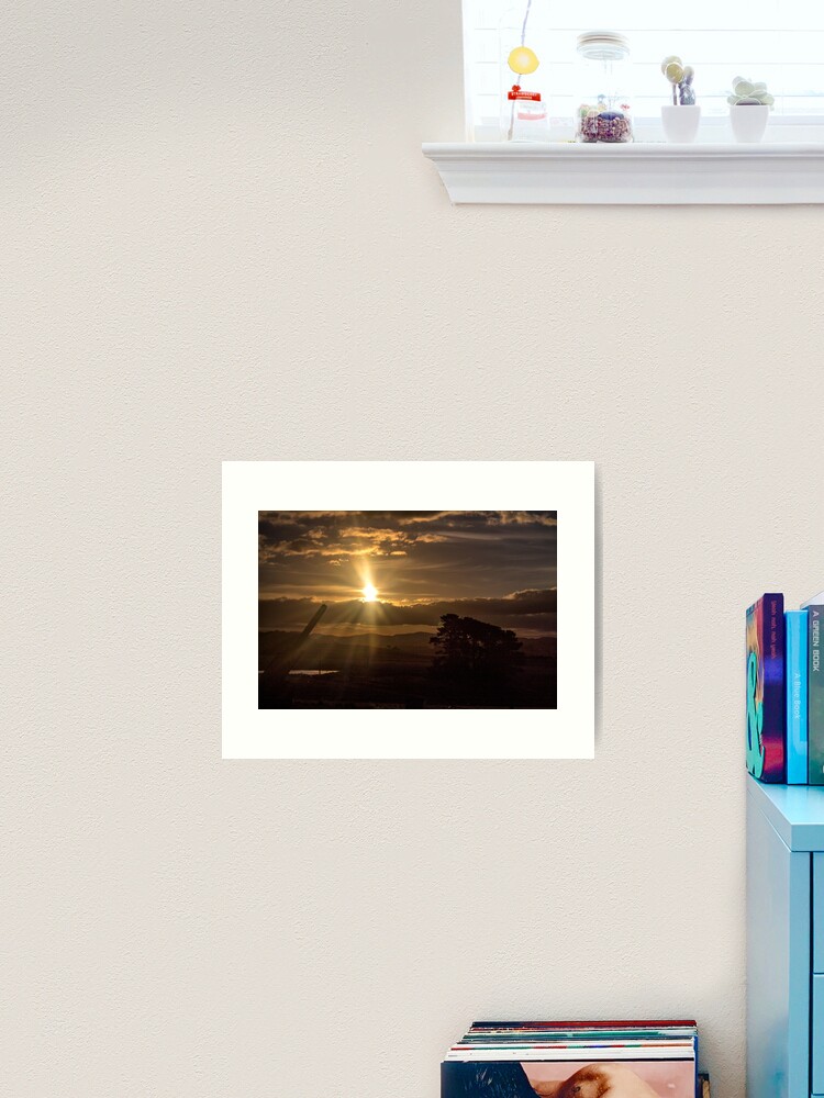Thumbnail 2 of 3, Art Print, A Farmer's Sunset designed and sold by KimOgdenPhotos.