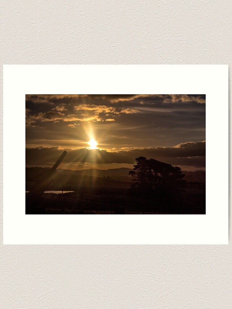 Thumbnail 1 of 3, Art Print, A Farmer's Sunset designed and sold by KimOgdenPhotos.