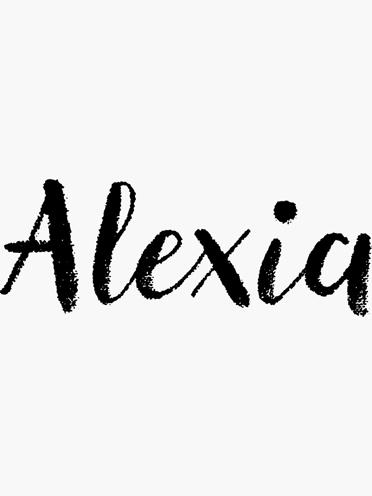 "Alexia Custom Girl Name Gifts" Sticker for Sale by stamaigra Redbubble
