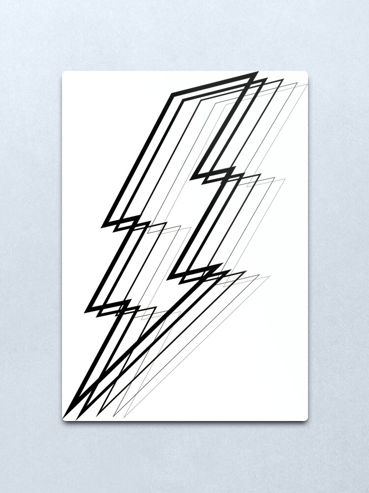 Alternate view of Lightning Bolt Metal Print