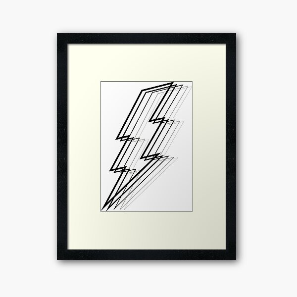 Lightning Bolt Framed Art Print