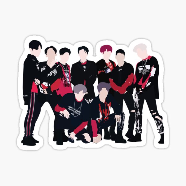 exo monster sticker by redledger redbubble