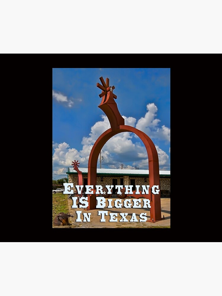 Thumbnail 5 of 5, Shower Curtain, Everything Is Bigger in Texas designed and sold by Warren Paul Harris.