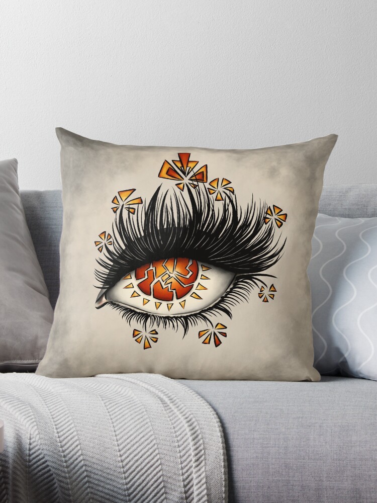 Eye shop throw pillow