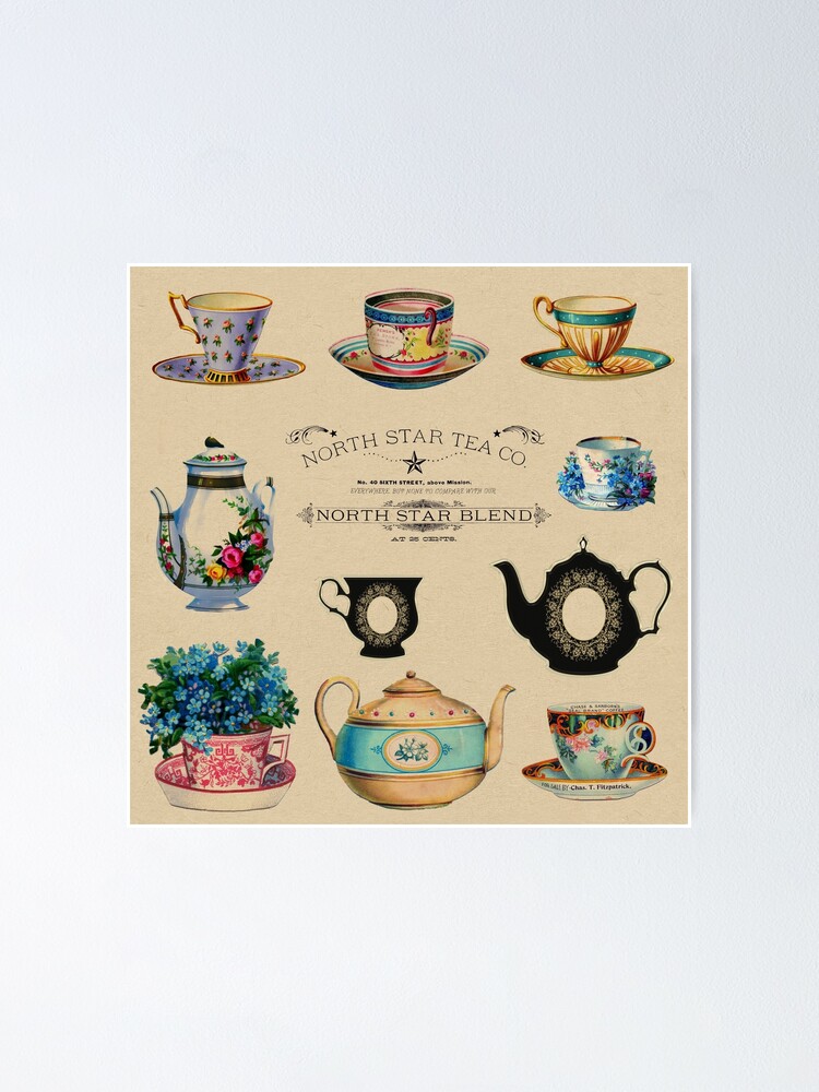 Vintage retro North Star Tea Company ad