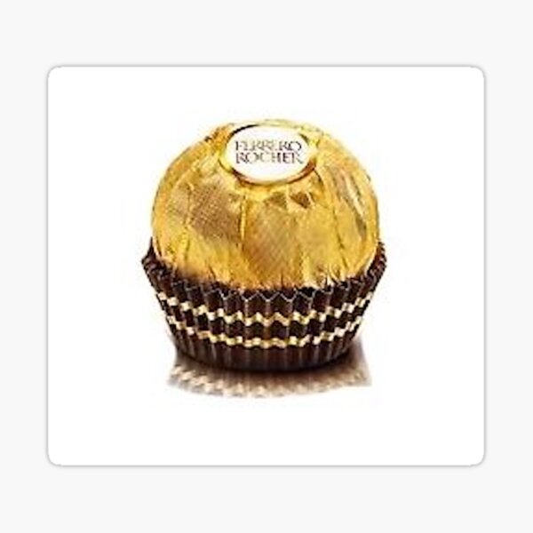 Saint-Valentin personnalisé Ferrero Rocher boîte feuille dor