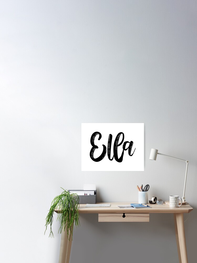 Ella - Doodle Redbubble Poster for by Sale the-college-gal Name\