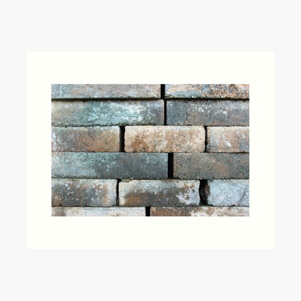 Construction Block Texture Art Print