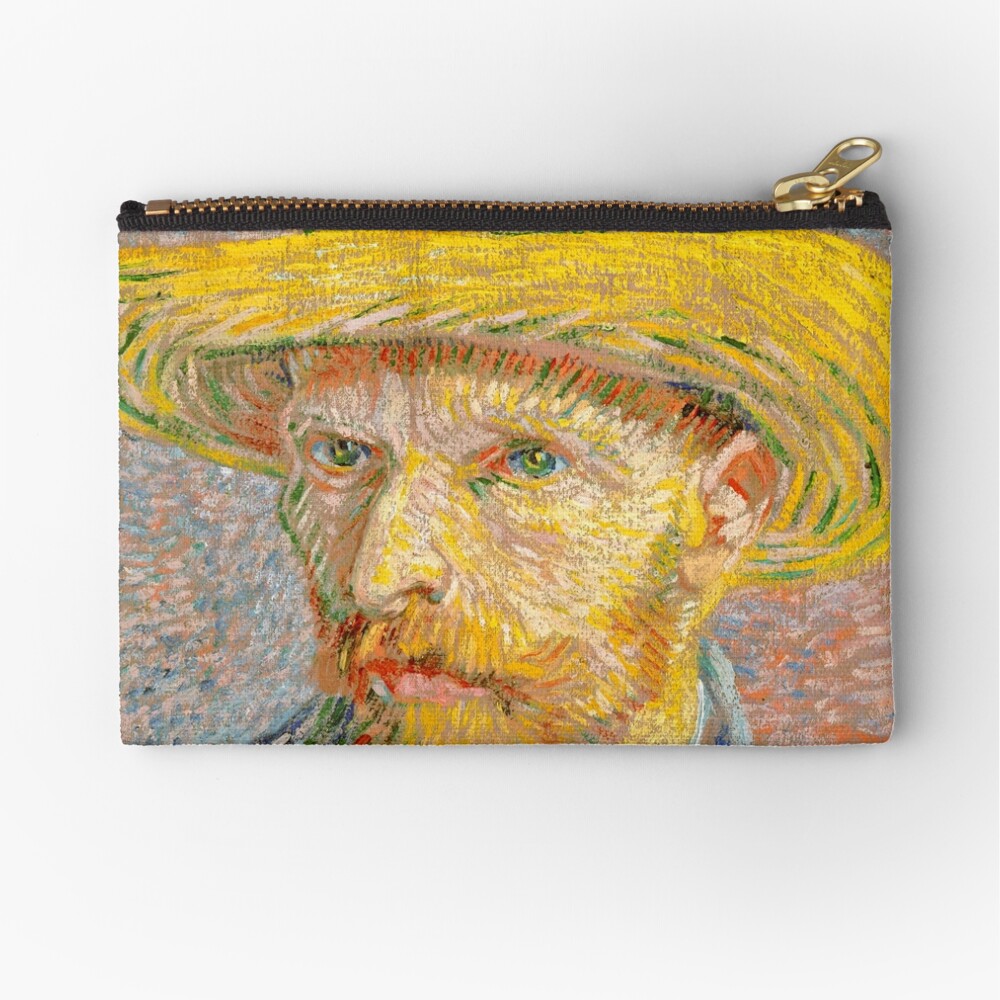 Vincent Van Gogh: Self Portrait with Straw Hat, Foldable Tote Bag