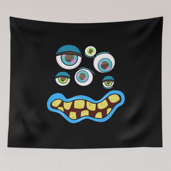 Item preview, Cute Monster Face Eyeballs designed and sold by Maria Garcia.