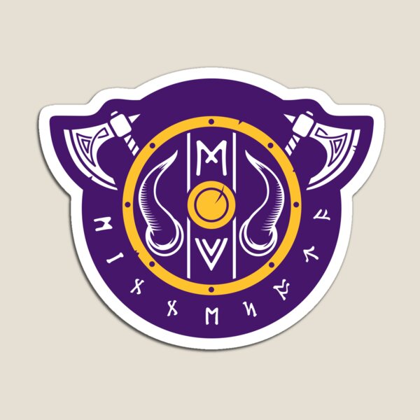 Minnesota Vikings SKOL Kings of the North & Viking Logo Type NFL Die-cut  MAGNET |