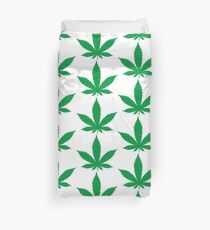 Weed cannabis leaf Duvet Cover