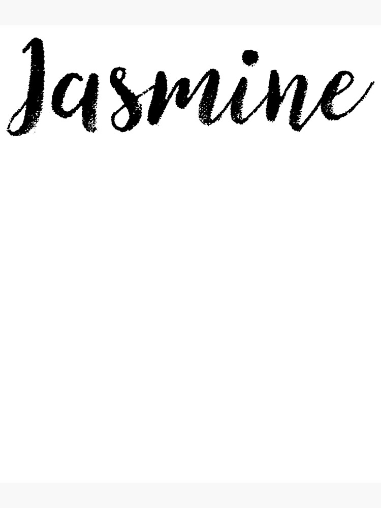 "Jasmine Girl Names For Wives Daughters Stickers Tees" Poster for