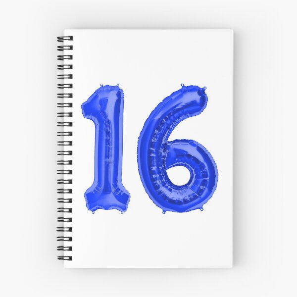 Item preview, Royal Blue 16th Birthday Metallic Helium Balloons Numbers designed and sold by Birthdates.