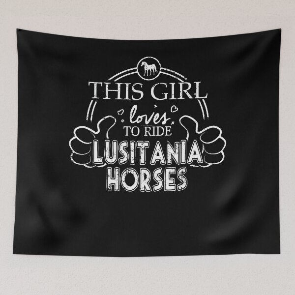 Item preview, Horse Lovers Tshirt Girl Loves Lusitania Horses designed and sold by shoppzee.