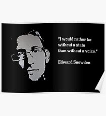 Edward SNOWDEN - voice QUOTE Poster