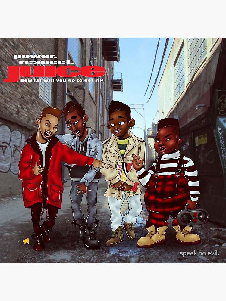 "Juice Fan Art Power. Respect." Sticker for Sale by Vetch Redbubble