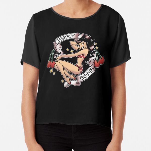 Cherry Bomb Chiffon Top