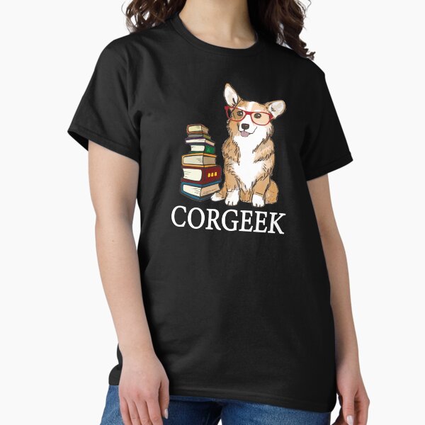 Item preview, Corgi for book lovers, book nerds, readers, or english teachers - corgeek designed and sold by ouchmypancreas.