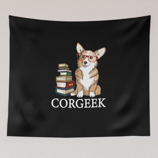 Item preview, Corgi for book lovers, book nerds, readers, or english teachers - corgeek designed and sold by ouchmypancreas.