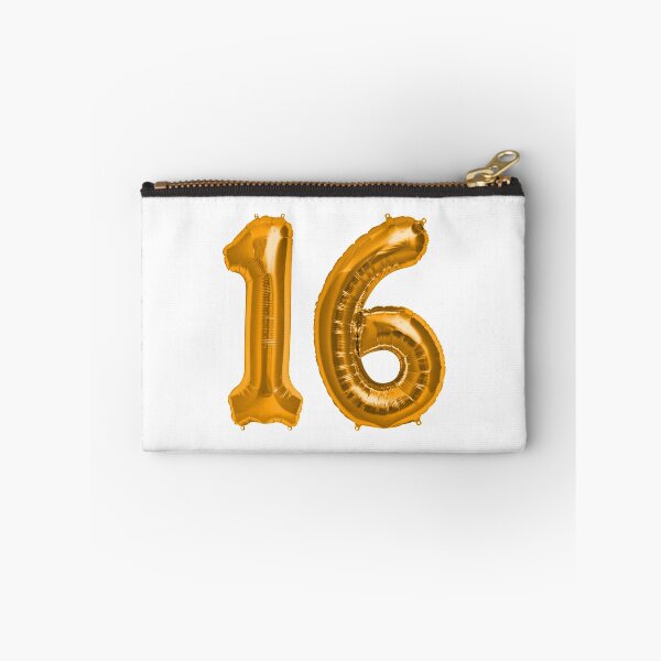 Item preview, Bright Orange 16th Birthday Metallic Helium Balloons Numbers designed and sold by Birthdates.