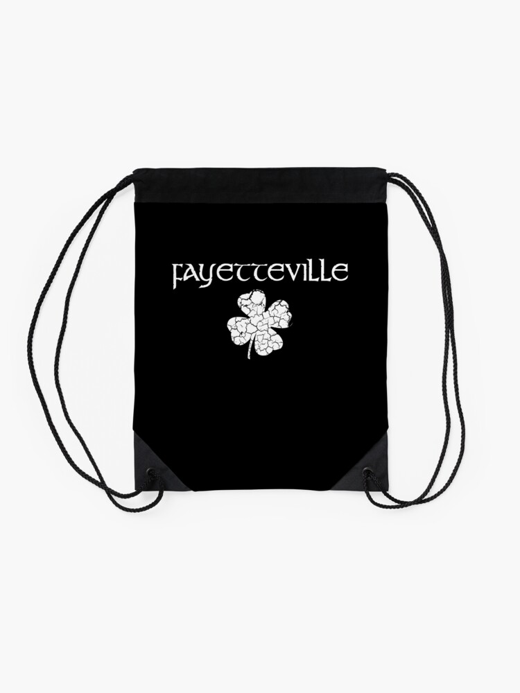 Vista alternativa de Mochila saco Día de San Patricio Orgullo de la ciudad - Shamrock angustiado - FAYETTEVILLE