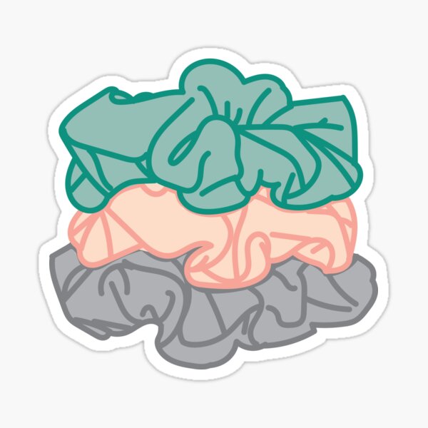 Scrunchies Pegatina