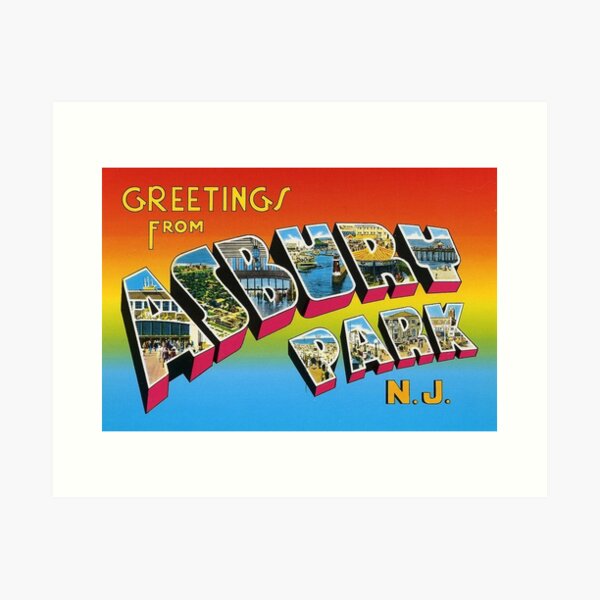 Item preview, GREETINGS FROM ASBURY PARK, NJ designed and sold by HAUNTERSDEPOT.
