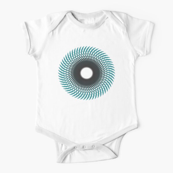 NAUTILUS (AQUA/BLACK) Body de manga corta para bebé